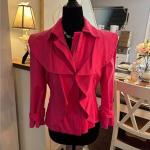 Pink ruffle jacket